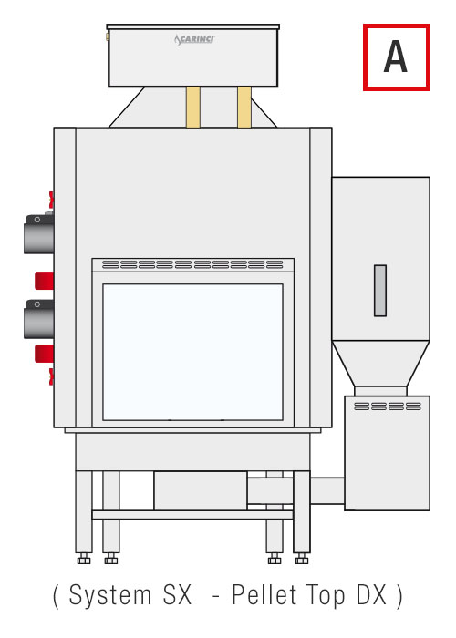 Termocamino Carinci Evolution 4.0 Combinato - Kit