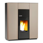 Termostufa Idro Power Slim Carinci - colore beige - Riscaldamento super compatto e acqua sanitaria