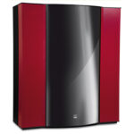 Termostufa Idro Power Slim Cristal Classic Carinci - colore bordeaux - Riscaldamento super compatto e acqua sanitaria