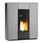 Termostufa Idro Power Slim Carinci - colore grigio - Riscaldamento super compatto e acqua sanitaria