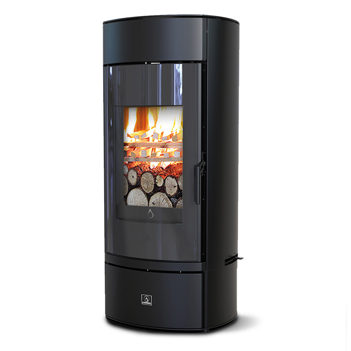 Stufa Air Wood Gardenia Carinci - Riscaldamento a legna con vetro serigrafato