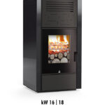 Stufa Air Wood V 16kw 18kw Carinci - Riscaldamento a legna ad aria calda ventilata