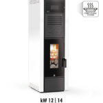 Stufa Air Wood V Carinci 12 kw 14 kw - Riscaldamento a legna ventilato con forno integrato