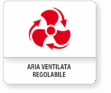 Carinci Group S.p.A. - icona descrittiva aria calda ventilata regolabile