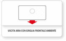 Carinci Group S.p.A. - icona descrittiva uscita aria griglia frontale