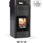 Stufa Air Wood VBL Carinci 16 kw 18 kw - Riscaldamento a legna ventilato con diffusori laterali e forno