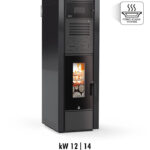 Stufa Air Wood VBL Carinci 12 kw 14 kw - Riscaldamento a legna ventilato con diffusori laterali e forno
