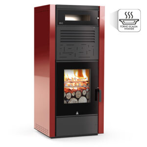 Stufa Air Wood VC Con Forno Carinci - Riscaldamento a legna ad aria calda ventilata e canalizzata