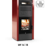 Stufa Air Wood VC Carinci con forno 16 kw 18 kw - Riscaldamento a legna con ventilazione canalizzata