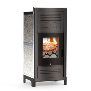 Inserto stufa a legna Air Wood N V VC Carinci - Elegante soluzione per riscaldamento naturale o ventilato canalizzato