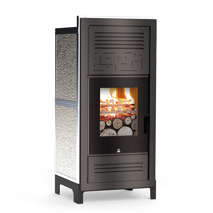 Inserto stufa a legna Air Wood N V VC Carinci - Elegante soluzione per riscaldamento naturale o ventilato canalizzato