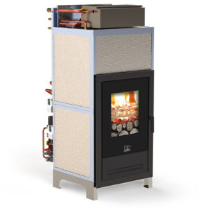 Inserto termostufa a legna Wood 200 Carinci - Soluzione compatta a doppio circuito ad alta efficienza