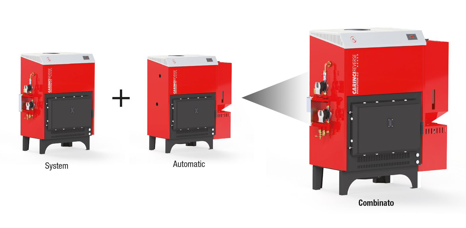 Termocamino Evolution 4.0 Reverse Combinato - Due in uno