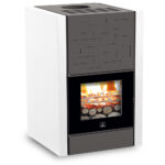 Termocamino a legna Evolution 4.0 Premium Carinci - colore Rame Bianco - con accensione dall'alto