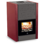 Termocamino a legna Evolution 4.0 Premium Carinci - colore Rame Bordeaux - con accensione dall'alto