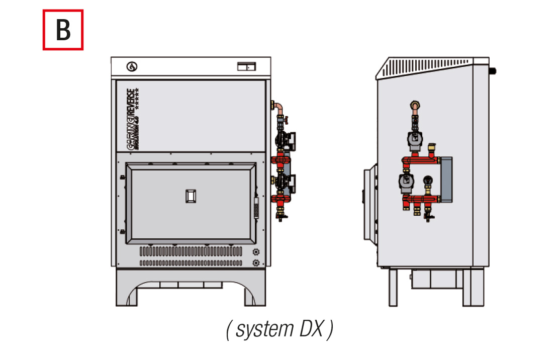 Termocamino Evolution 4.0 Reverse System - Kit System