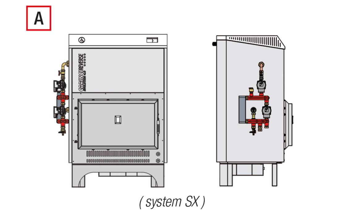 Termocamino Evolution 4.0 Reverse System - Kit System