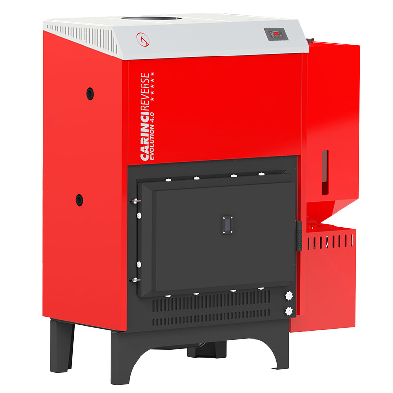 Termocamino Evolution 4.0 Reverse Automatic - Combustione legna e pellet
